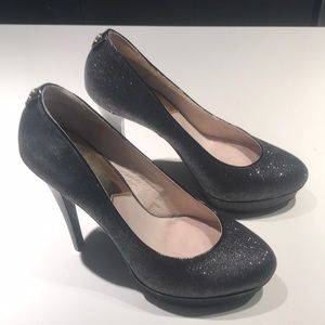 MICHAEL Michael Kors Black Glitter Pumps